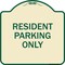 Signmission Reserved Parking Resident Parking Heavy-Gauge Aluminum Architectural Sign, 18" x 18", TG-1818-23036 A-DES-TG-1818-23036 - alternate 1